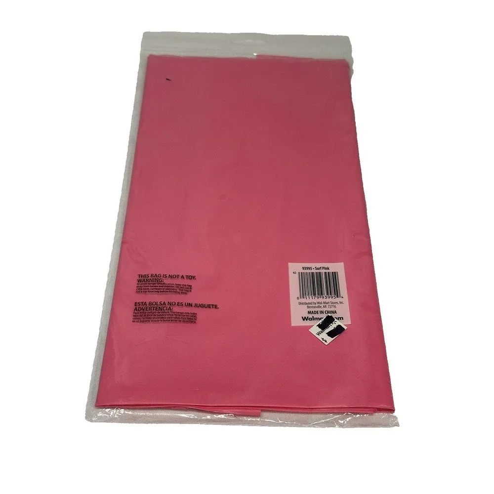 BEST OCCASIONS plastic table cover 58 X 108 rectangle PINK